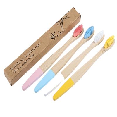 China Custom Bamboo Toothbrush Travel Toothbrush Eco-Friendly Reusable Bamboo Toothbrush Bamboo Toothbrush for sale