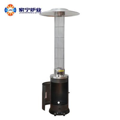 China Outdoor Round Glass Tube Iron Fabrication Portable Gas Heater for sale