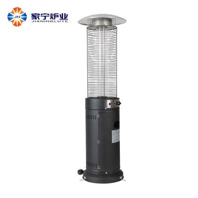 China Outdoor Manufacturer In China Portable Iron Round Glass Tube Gas Heater Reviews for sale