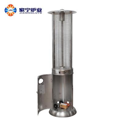 China Manufacturer Stocked In China Stainless Steel Large Round Glass Tube Outdoor Gas Heater for sale