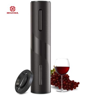 China Viable Automatic Wine Corkscrew One Touch Button Reusable Electric Wine Opener Battery Operated Bottle Openers With Foil Cutter for sale