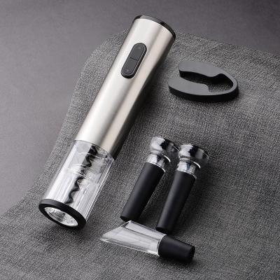 China Viable 4 in 1 Rechargeable Automatic Electric Corkscrew Red Wine Bottle Opener Set for sale