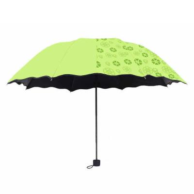 China Modern High Quality Goods Solid Color Umbrella Girls Windproof Promotion Printing Feature Custom Logo Umbrella Magic Umbrella for sale