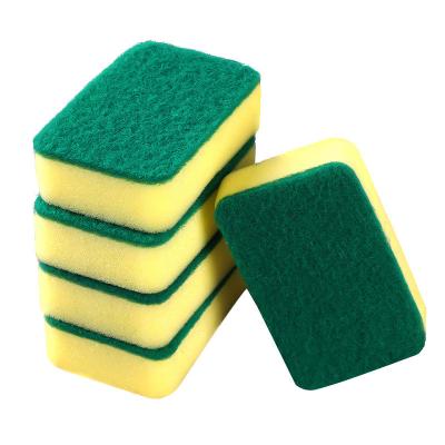 China Pan Pot Washing Scrub Sponge Kitchen Dish Household Thick Pad Scourer Cleaning Block for sale