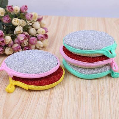 China Kitchen Cleaner Double Sides Cleaning Sponge Pan Pot Dish Clean Household Cleaning Tools Dish Washing Brushes for sale