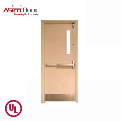 China Modern ASICO USA Standard UL Listed 1.5 Hours Steel Fire Rated Door With Normal Range for sale