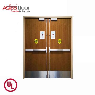 China Rated ASICO Modern Fire Door Solid Wood Designs In Pakistan Price for sale