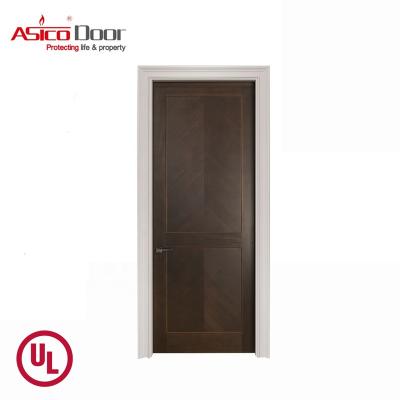 China Wood ASICO UL Listed Wood Fire Rated Timber Hotel Door For Commercial for sale