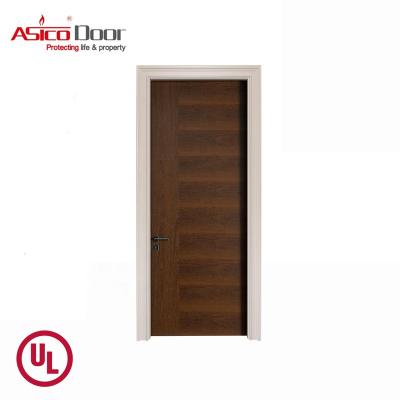 China Wood ASICO UL Listed Hotel Fire Rated Wood Door With For Interior for sale