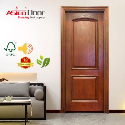 China Modern Timber Door Fire Proof Main Entry Door Schedule TRADA Listed Wooden Door for sale