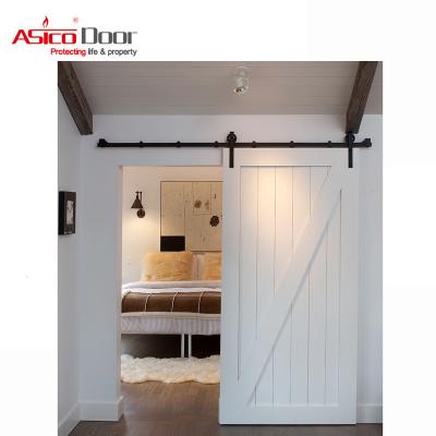 China Modern Solid Wood Sliding Barn Door for Inteior for sale