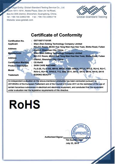 RoHS - Shenzhen Soking Technology Company Limited