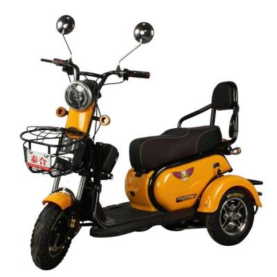 China Carbon steel passenger tricycle electric cargo tricycle with three seat three wheel adult car fashionable leisure for sale