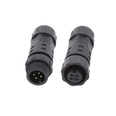 China Waterproof Power / Signal Aohua Electrical Wire Set 4 Male Female Connector for sale