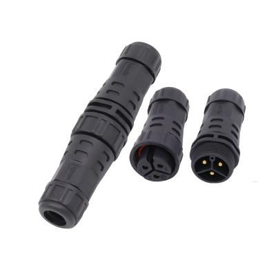 China AOHUA M25 25A Power Male Female Assembly Waterproof Power Connector 3 Pin For Euro Market for sale