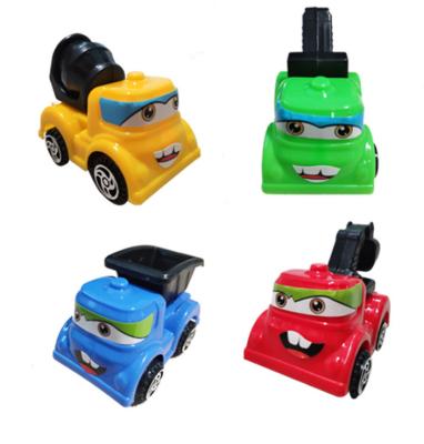 China Nature Small Plastic Pull Back Flat And Car Toys For Kids for sale