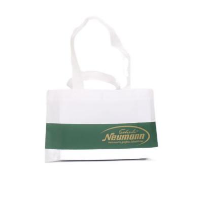 China Custom Logo Printed Reusable Tote Shopping Bag Foldable Nonwoven Handled Bag for sale