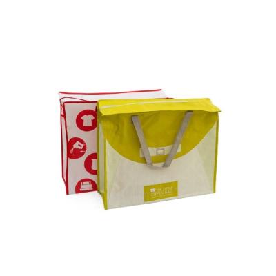 China Eco Friendly Wholesale Handle Storage Custom Printed Polypropylene Woven PP Woven Tote Bag for sale