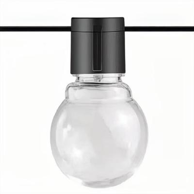 China Waterproof Super Bright Always On Outdoor Solar Copper Wire Bulb String Flashing Lights for sale