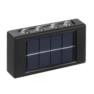 China Easy to Install and Cheap Porch Garden Atmosphere Outdoor Solar Led Wall Light with 2v/150ma Polycrystalline Silicon Solar Panel for sale