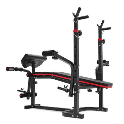 China Modern Multifunctional Barbell Rack Load Chest Press Bench and Rack Squat Press Bench for sale