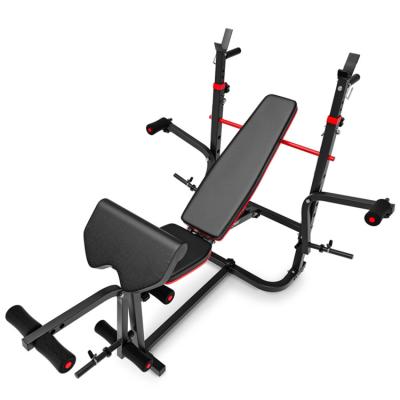 China Modern universal foldable home gym support squat press bench for sale for sale