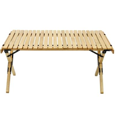 China Modern Durable And High Quality Wooden Picnic Folding Table Long Table Camping Wooden Folding Table for sale