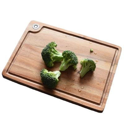 China Sustainable Thick Natural Wood Acacia Cutting Board Acacia Cutting Board Chopper for sale