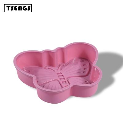 China Customized Viable Hot Selling Silicone Cake Muffin Butterfly Cake Silicone Mold for sale