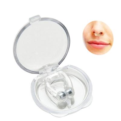 China Silicone Nose Clip Anti Snoring Magnetic Stopper Night Anti Snoring Device Guard Night Anti Snoring Silent Stopper Health Care LX0042 for sale