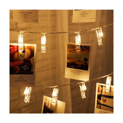 China 2022 Bestselling USB Home Battery or Photo Clip String Transparent Led Light for Christmas New Year Decoration for sale