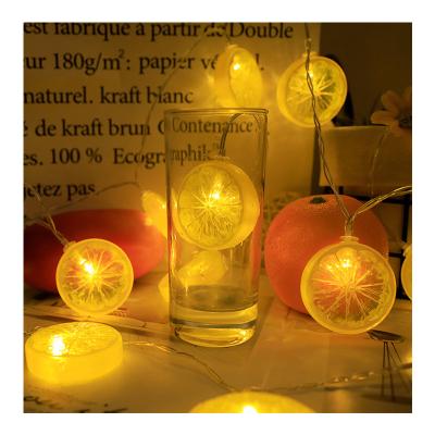 China Creative Fruit Lamp Summer Fruit String Light Wholesale USB Battery Operated Lemon Lights Party Window for sale