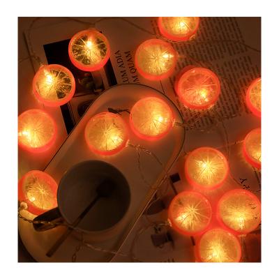 China Creative Selling Fruit Lamp Like Hot Cakes Holiday Battery Operated Series Fairy Plastic Lemon Led String Light for sale