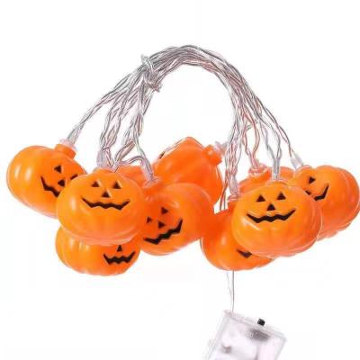 China Wholesale Funny Pumpkin Lights 20led Halloween Party Holiday Decorative Light String for sale