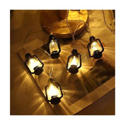 China Hot Sale Retro Halloween Camping Decoration String Lights LED Kerosene String Lights 2022 for sale