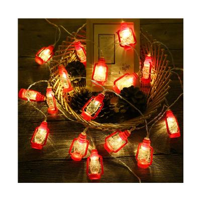 China Retro Can Customize Creative Retro Lantern String Lights LED Kerosene Light Strings Camping for sale