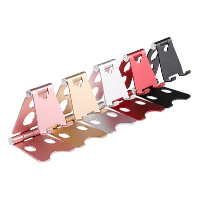 China Aluminum+Silicone Metal Desktop Stand Holder Universal Mobile Phone Solid Portable Portable Universal Phone for sale