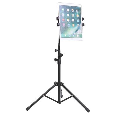 China Adjustable Height 86-149cm Adjustable Height Tablet Stand Floor Tripod Stand Phone Holder for sale