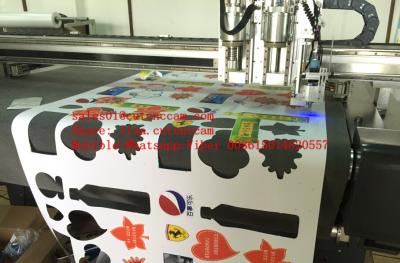 China Optical Camera Light Pointer Cross Mark Detection CNC Flatbed Cutter Plotter for sale