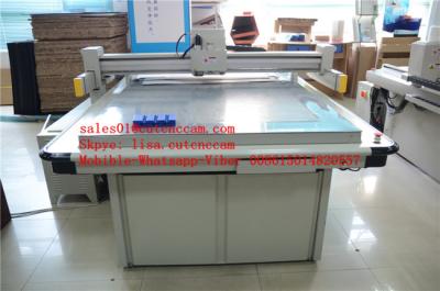 China Corrugated Flute Paper Fiberboard V-notch Vibrating Knife Cutting Machine for sale