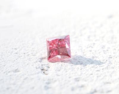 China NONE Manufactures Fancy Intense Green Cut Pink Lab Created Loose CVD Diamond 1ct Diamonds for sale