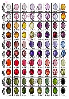 China Good Wuzhou Yisheng Jewelry Gemstone Polishing Glass Color Chart for sale