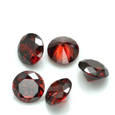 China Heat Resistant CZ Round CZ/Champagne/Peridot Garnet/White Zircon Zircon Stone for sale