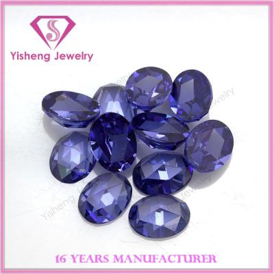 China Zircon Heat Resistant Lab Created Tanzanite Prices Rough Rose Cut Cubic Zirconia CZ Stone for sale