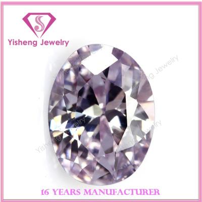 China Wholesale Colorful Faceted Oval Opalescent / Opalescence Cut Zircon Gem Stone Uncut Diamond Prices for sale