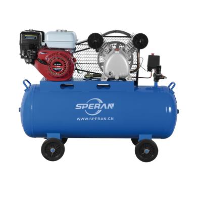 China G2065 Lubricated Belt Driven Pump 4KW 5.5HP 100L 150L Gasoline Air Compressor for sale