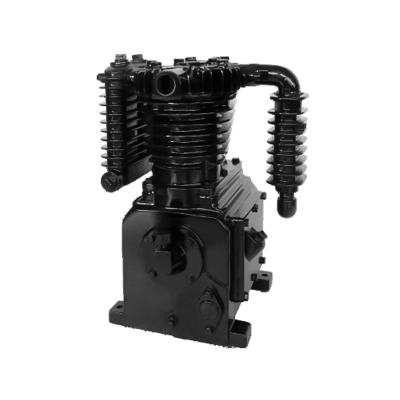 China Hot sales lubricated! HD1105 Piston Air Compressor Pump Belt Driven Cylinder Head With Cooler for sale