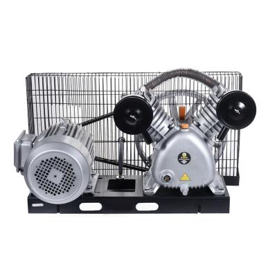 China Hot sales lubricated! V2080RB V2090RB Piston Air Compressor Belt Driven Baseplate With Motor for sale