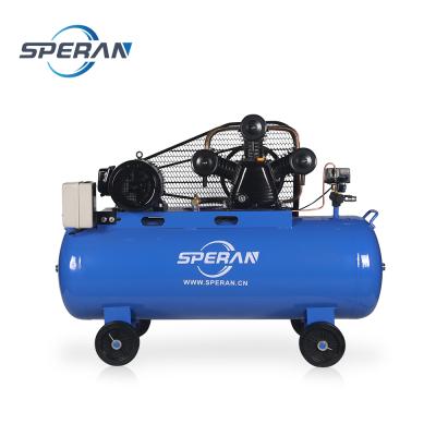 China 4HP 3 Cylinder Oil Lubricated Piston Belt Driven Air Compressor Machinery for sale