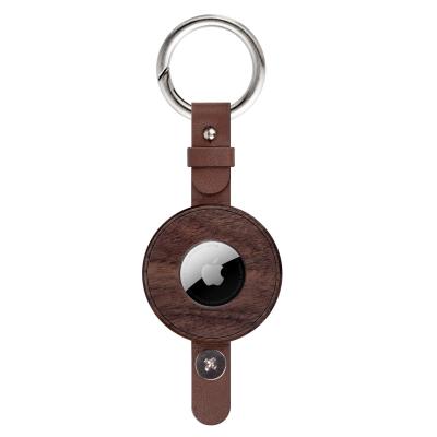 China For Dogs Eco-friendly AirTags Wooden AirTag Case For Apple AirTag GPS Case Dog Collar 2021 for sale